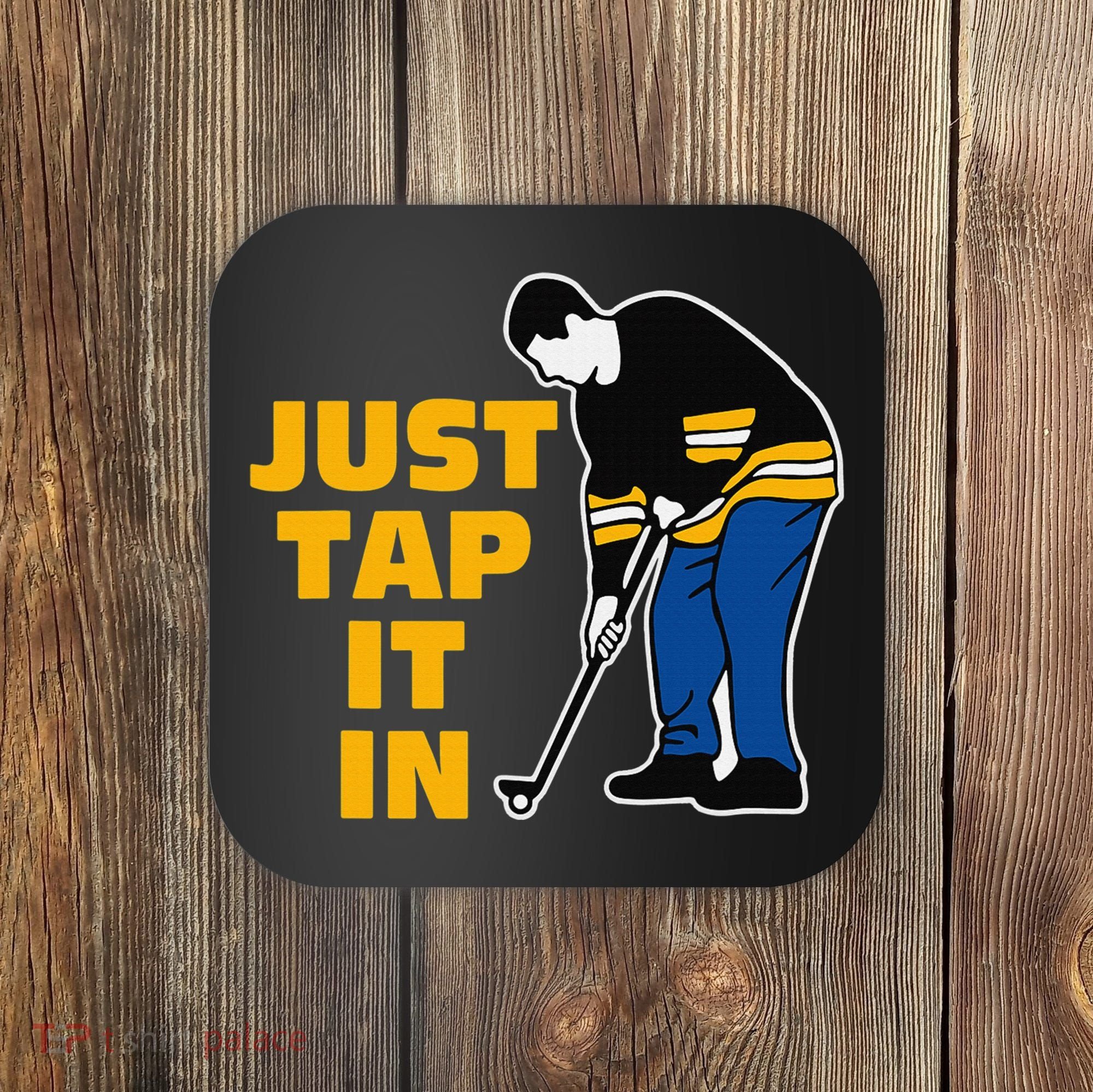 Awesome Golfer Just Tap It In Golf Lover Golfing Man Coaster