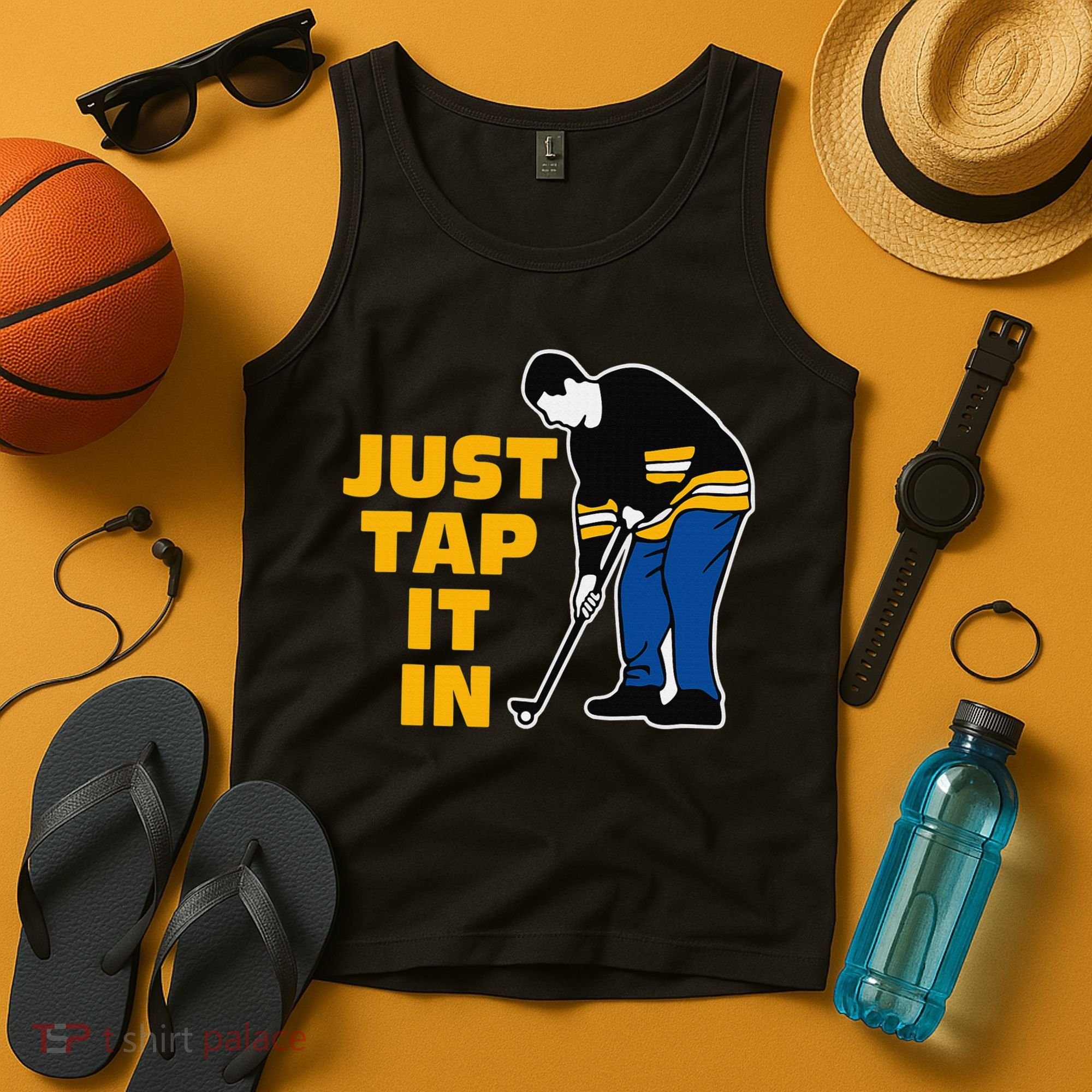 Awesome Golfer Just Tap It In Golf Lover Golfing Man Tank Top