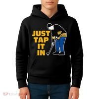 Awesome Golfer Just Tap It In Golf Lover Golfing Man Kids Hoodie thumb 4