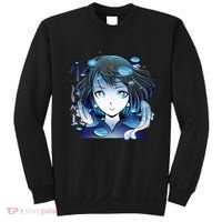 Anime Girl Koi Fishes Japanese Sweatshirt thumb 0