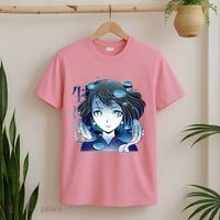 Anime Girl Koi Fishes Japanese T-Shirt thumb 2
