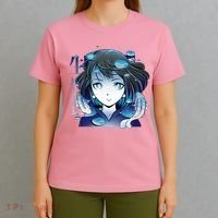 Anime Girl Koi Fishes Japanese T-Shirt thumb 4