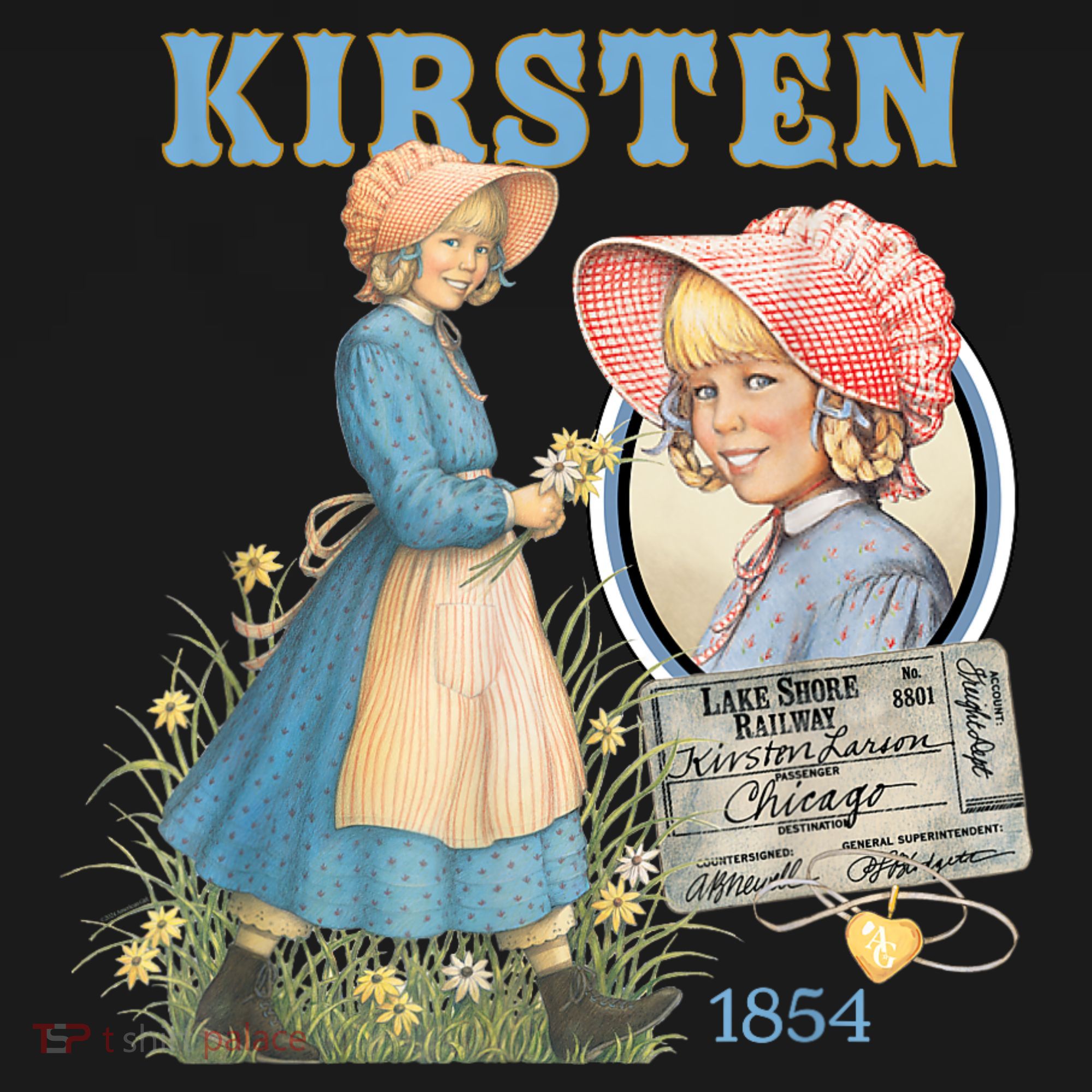 American Girl Kirsten Larson 1854 Coaster