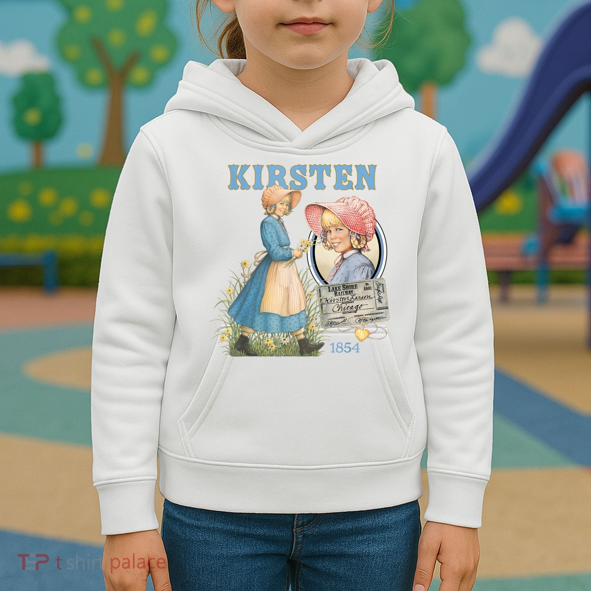 American Girl Kirsten Larson 1854 Kids Hoodie