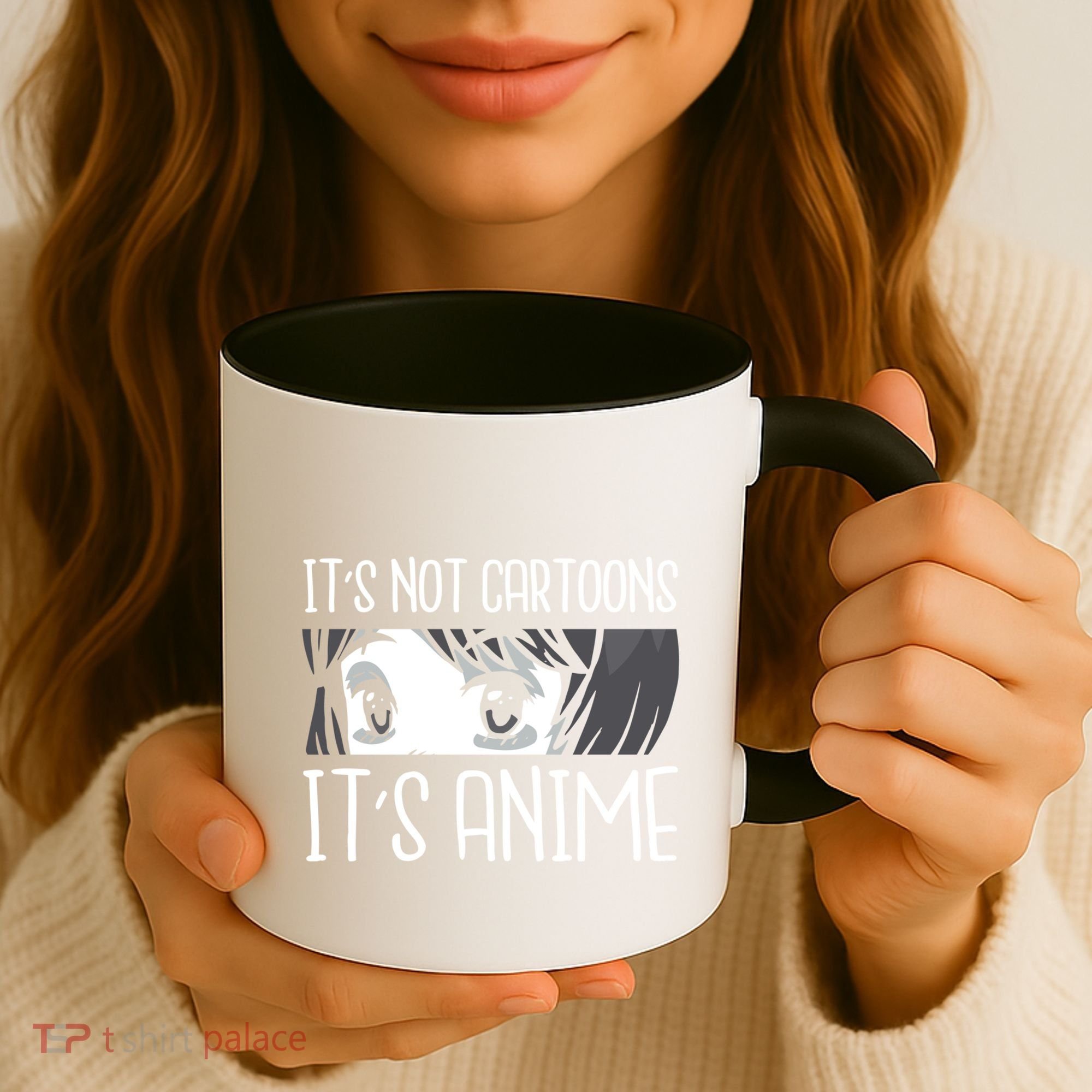 Anime Girl L It's Not Cartoons It's Anime L Anime Lover Gift Coffee Mug