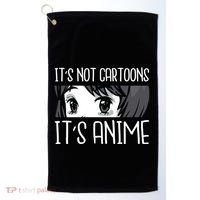 Anime Girl L It's Not Cartoons It's Anime L Anime Lover Gift Golf Towel thumb 0