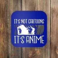 Anime Girl L It's Not Cartoons It's Anime L Anime Lover Gift Coaster thumb 0