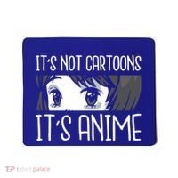 Anime Girl L It's Not Cartoons It's Anime L Anime Lover Gift Mousepad thumb 0
