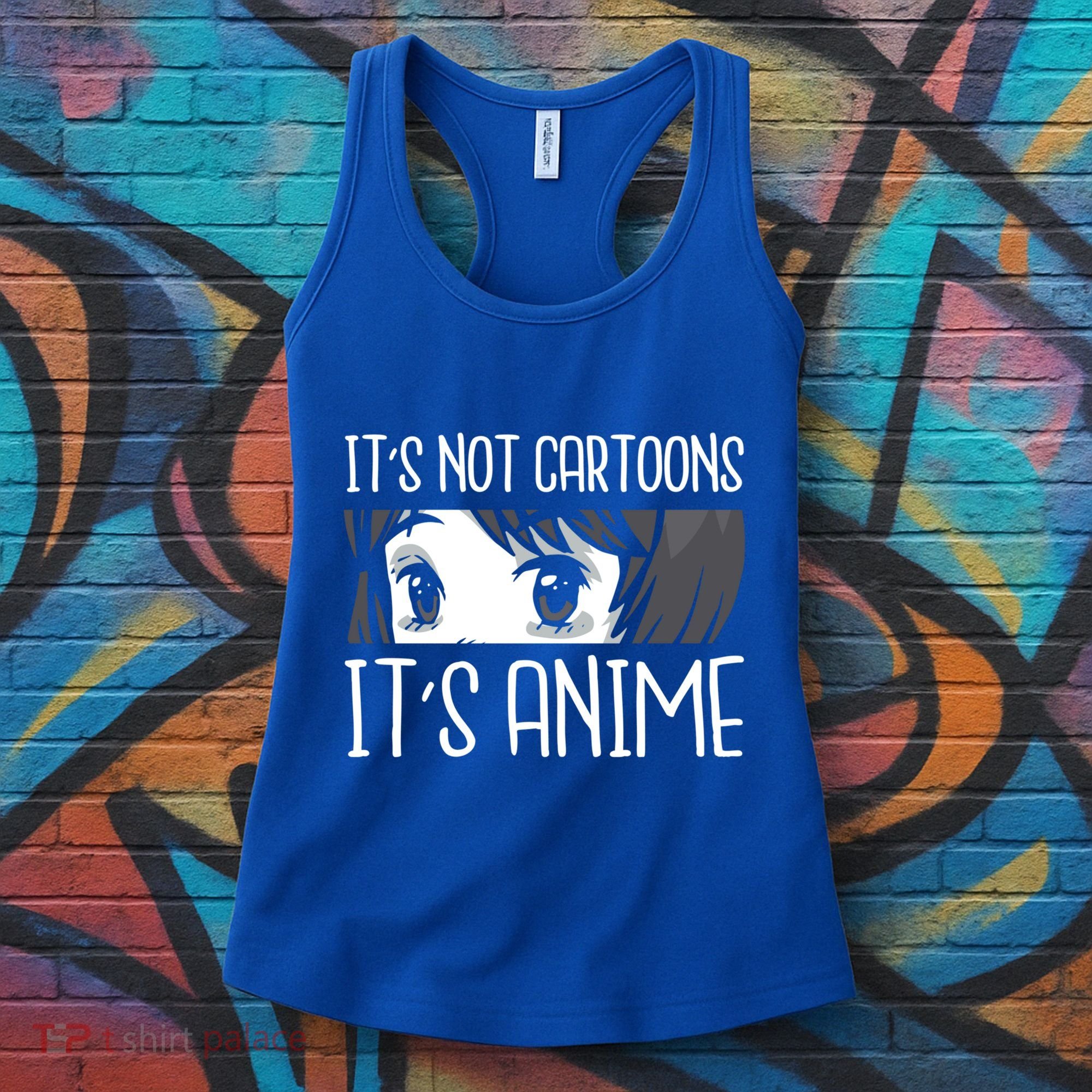 Anime Girl L It's Not Cartoons It's Anime L Anime Lover Gift Women's Tank Top