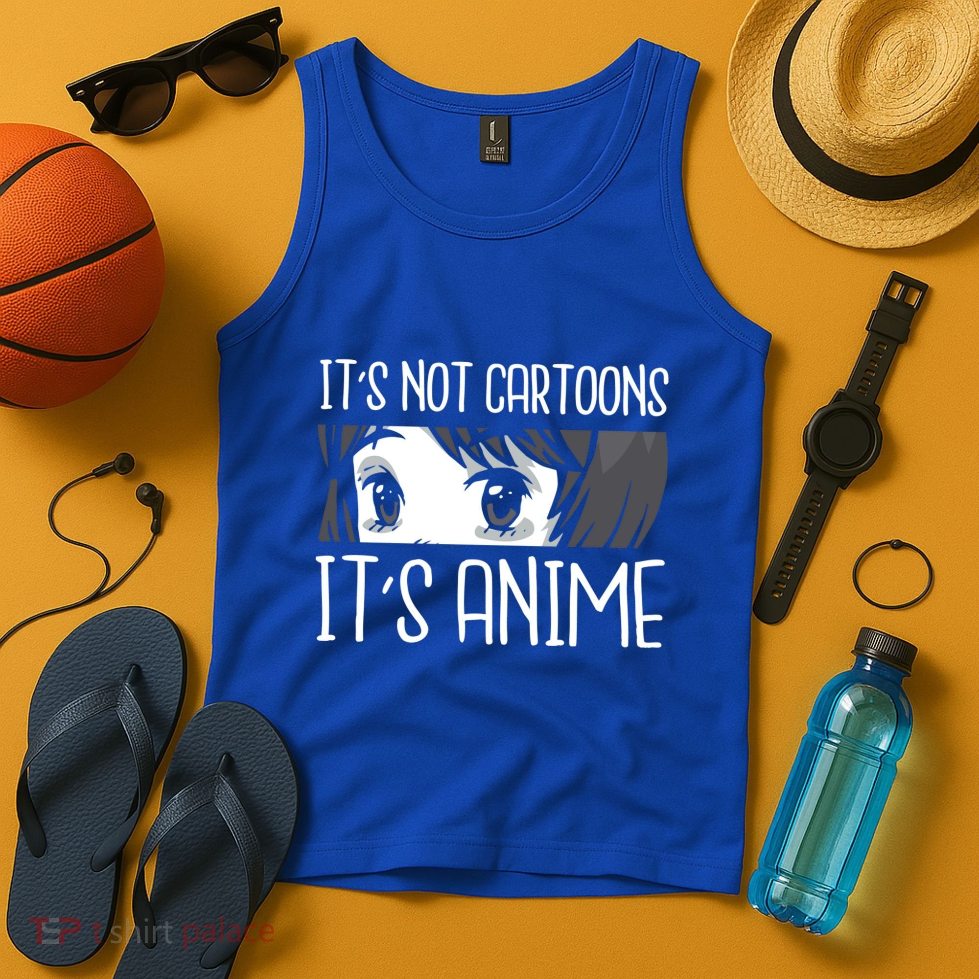 Anime Girl L It's Not Cartoons It's Anime L Anime Lover Gift Tank Top