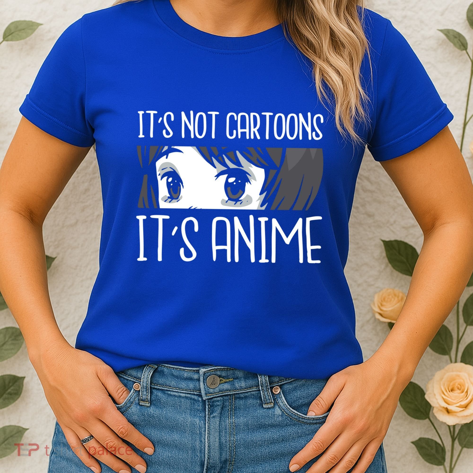 Anime Girl L It's Not Cartoons It's Anime L Anime Lover Gift Women's T-Shirt