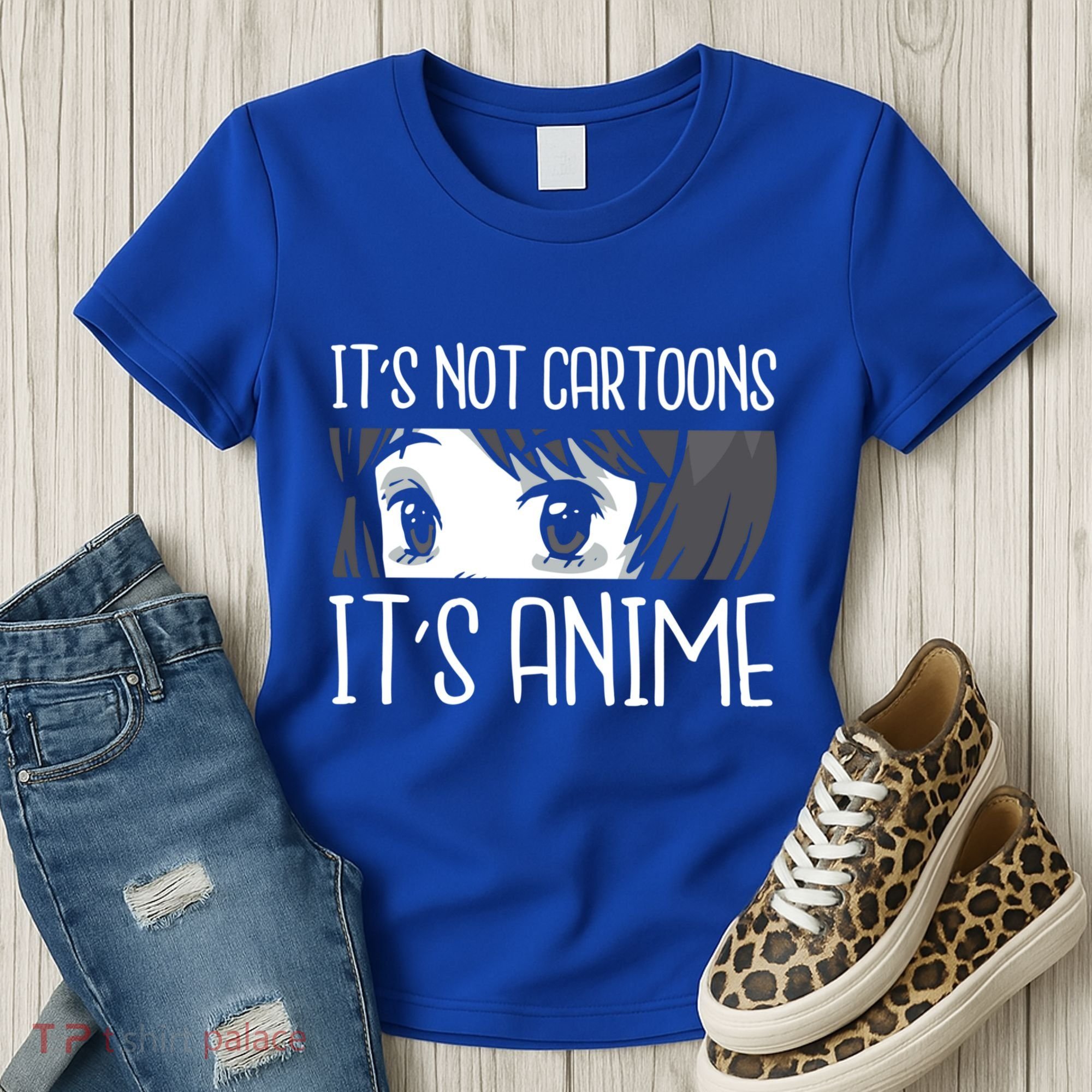 Anime Girl L It's Not Cartoons It's Anime L Anime Lover Gift Women's T-Shirt