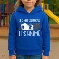 Anime Girl L It's Not Cartoons It's Anime L Anime Lover Gift Kids Hoodie thumb 3