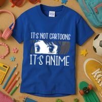 Anime Girl L It's Not Cartoons It's Anime L Anime Lover Gift Kids T-Shirt thumb 3