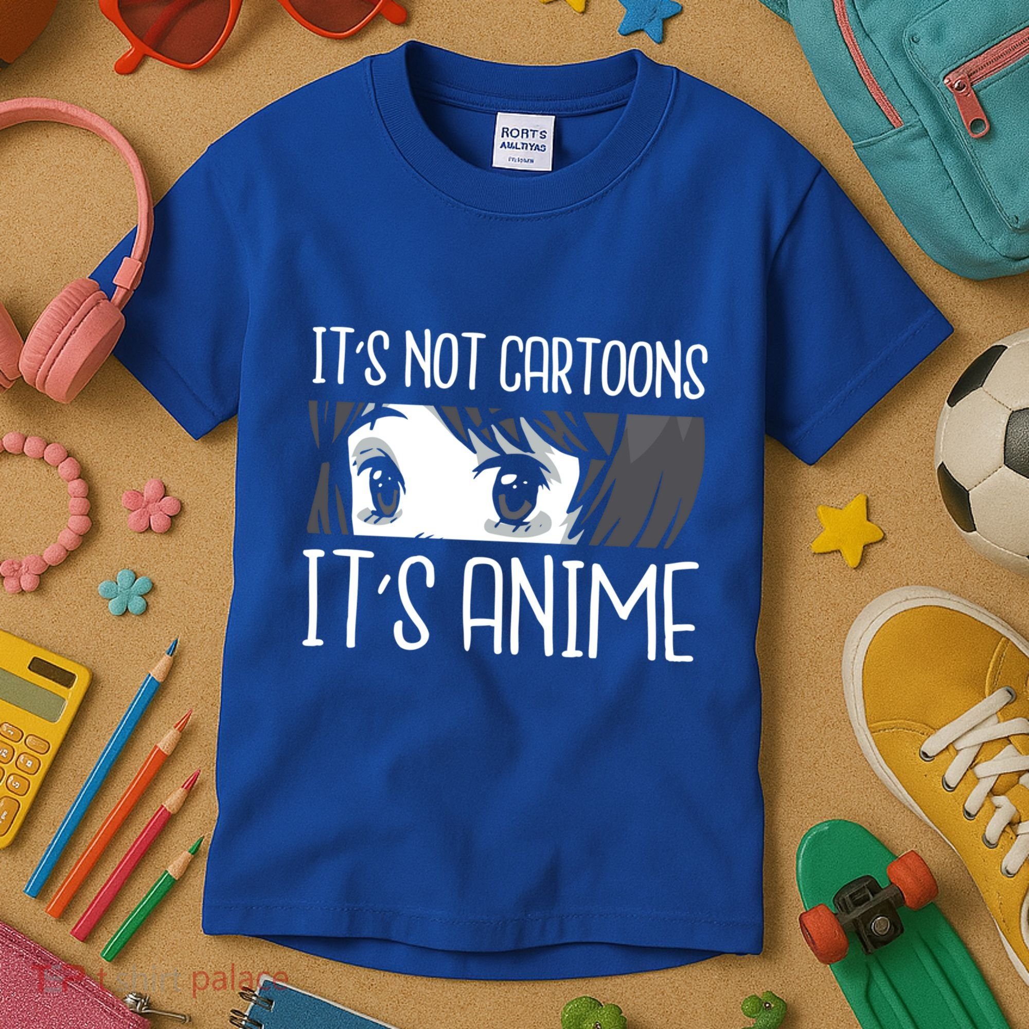 Anime Girl L It's Not Cartoons It's Anime L Anime Lover Gift Kids T-Shirt