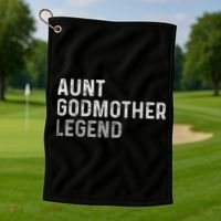 Aunt Godmother Legend Golf Towel thumb 1
