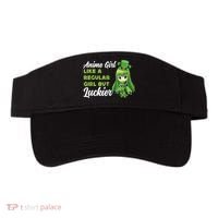 Anime Girl Like A Regular Girl But Luckier St Patrick's Day Visor thumb 0