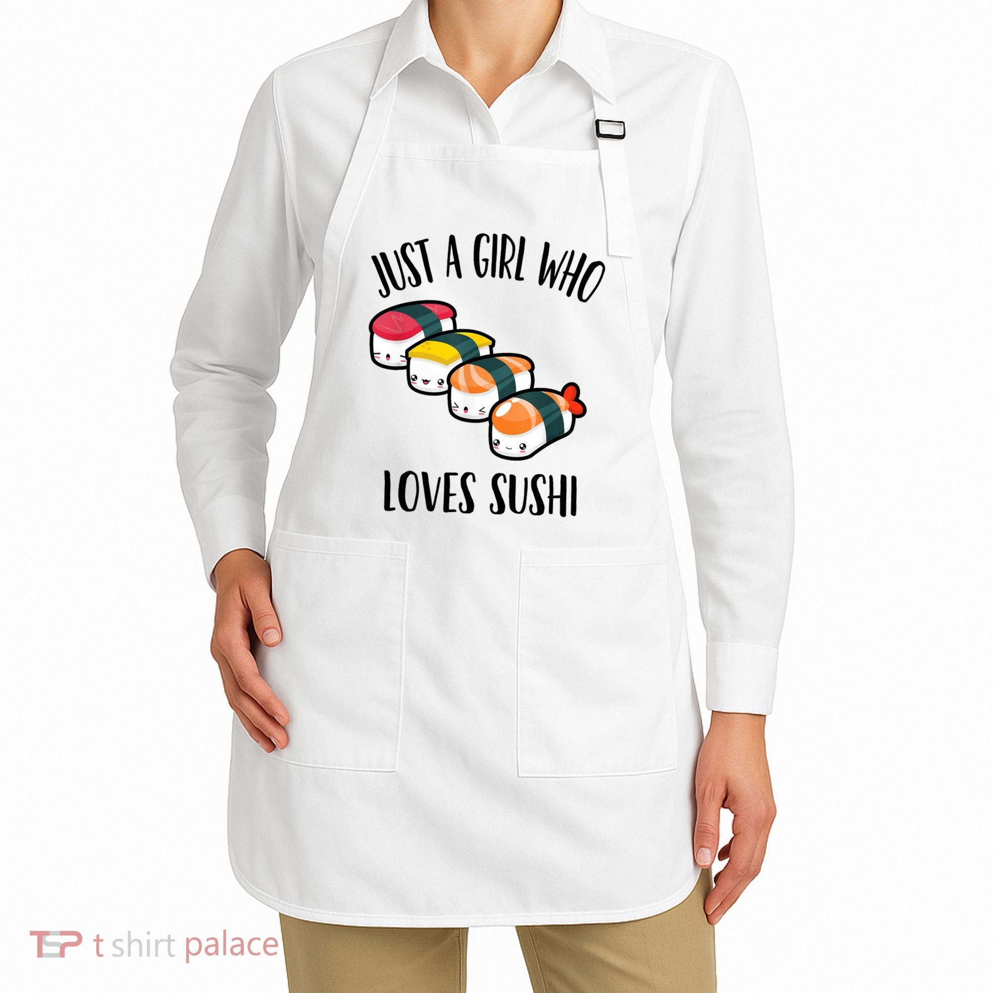 A Girl Loves Sushi  Apron