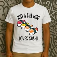 A Girl Loves Sushi  T-Shirt thumb 3