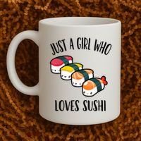 A Girl Loves Sushi  Coffee Mug thumb 2