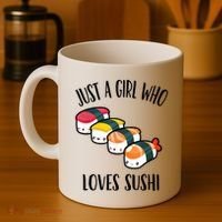 A Girl Loves Sushi  Coffee Mug thumb 4