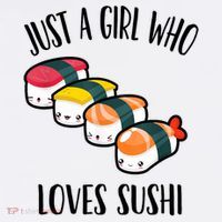 A Girl Loves Sushi  Women's Hoodie thumb 2