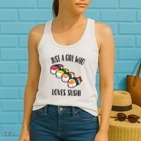 A Girl Loves Sushi  Women's Tank Top thumb 2