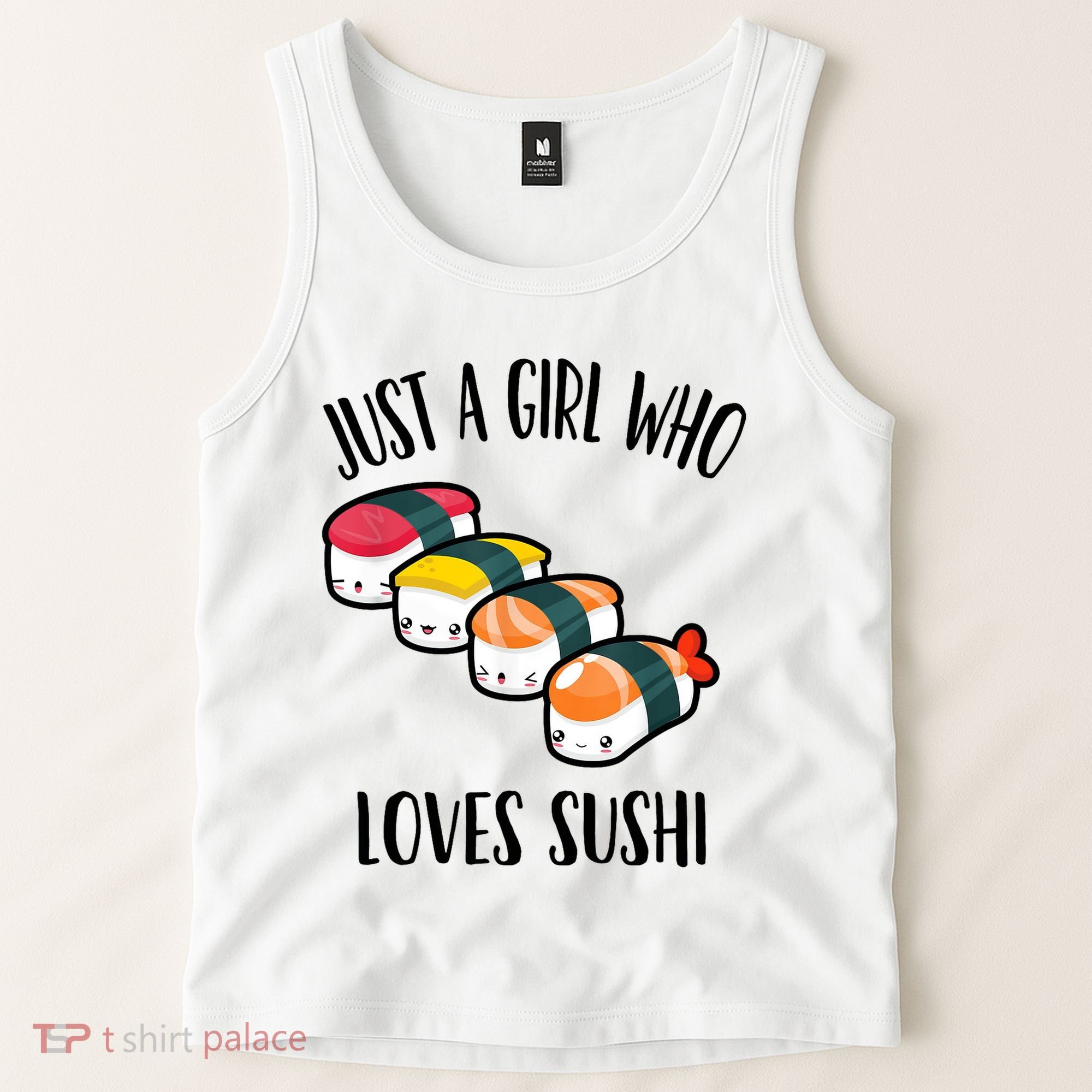 A Girl Loves Sushi  Tank Top