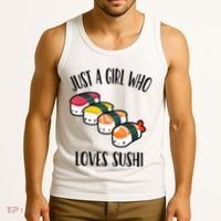 A Girl Loves Sushi  Tank Top thumb 3
