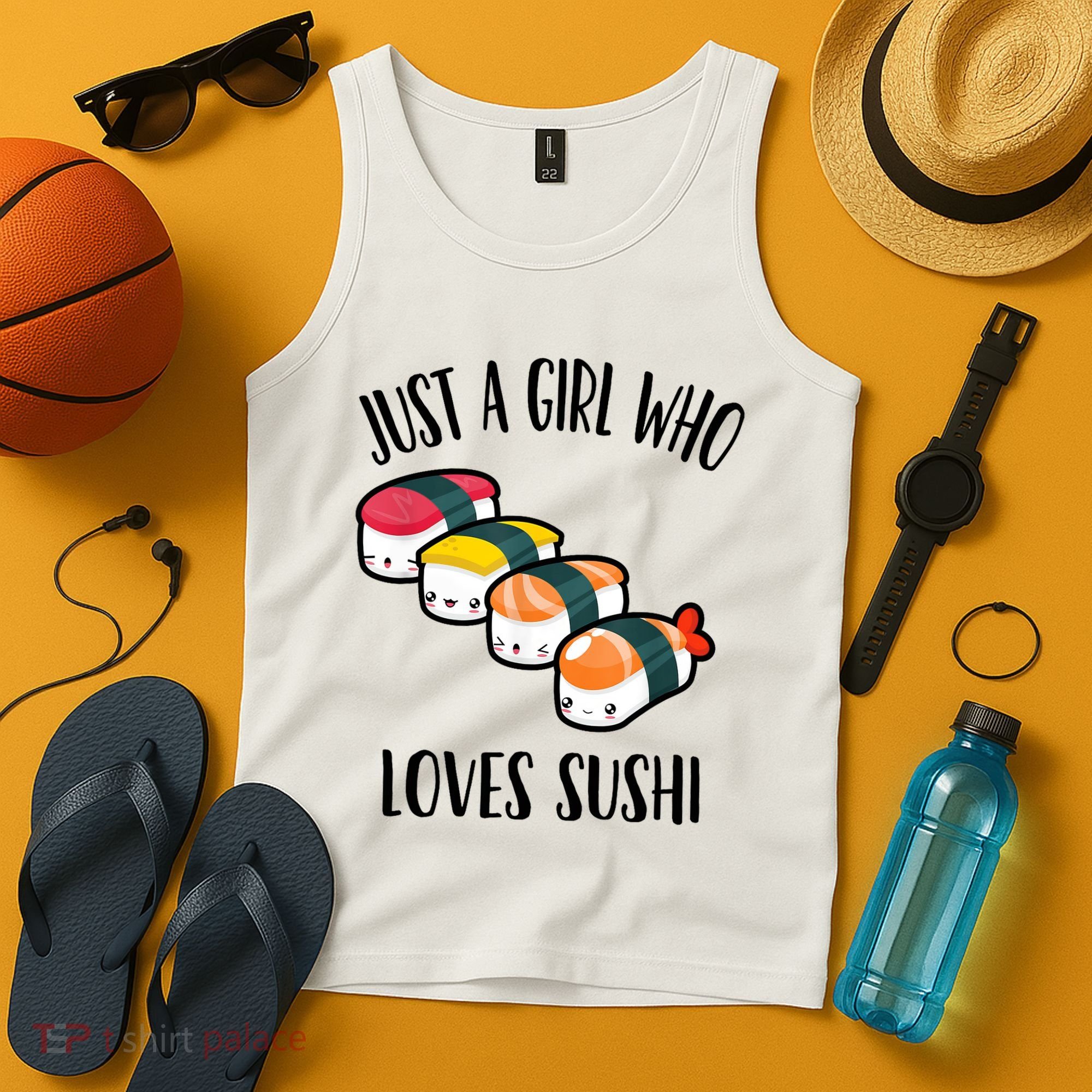 A Girl Loves Sushi  Tank Top