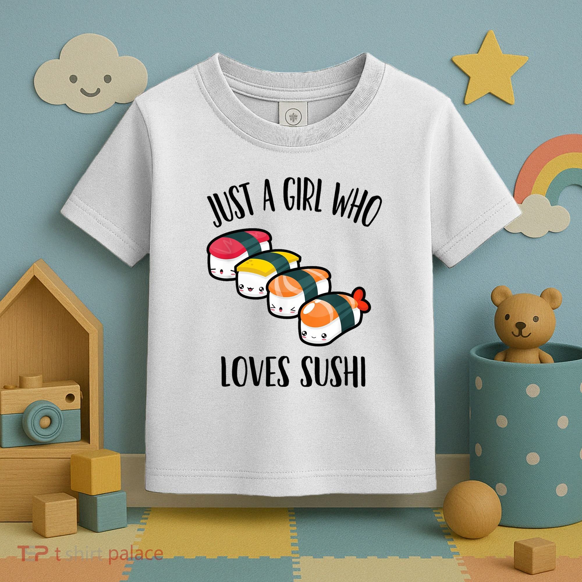 A Girl Loves Sushi  Toddler T-Shirt