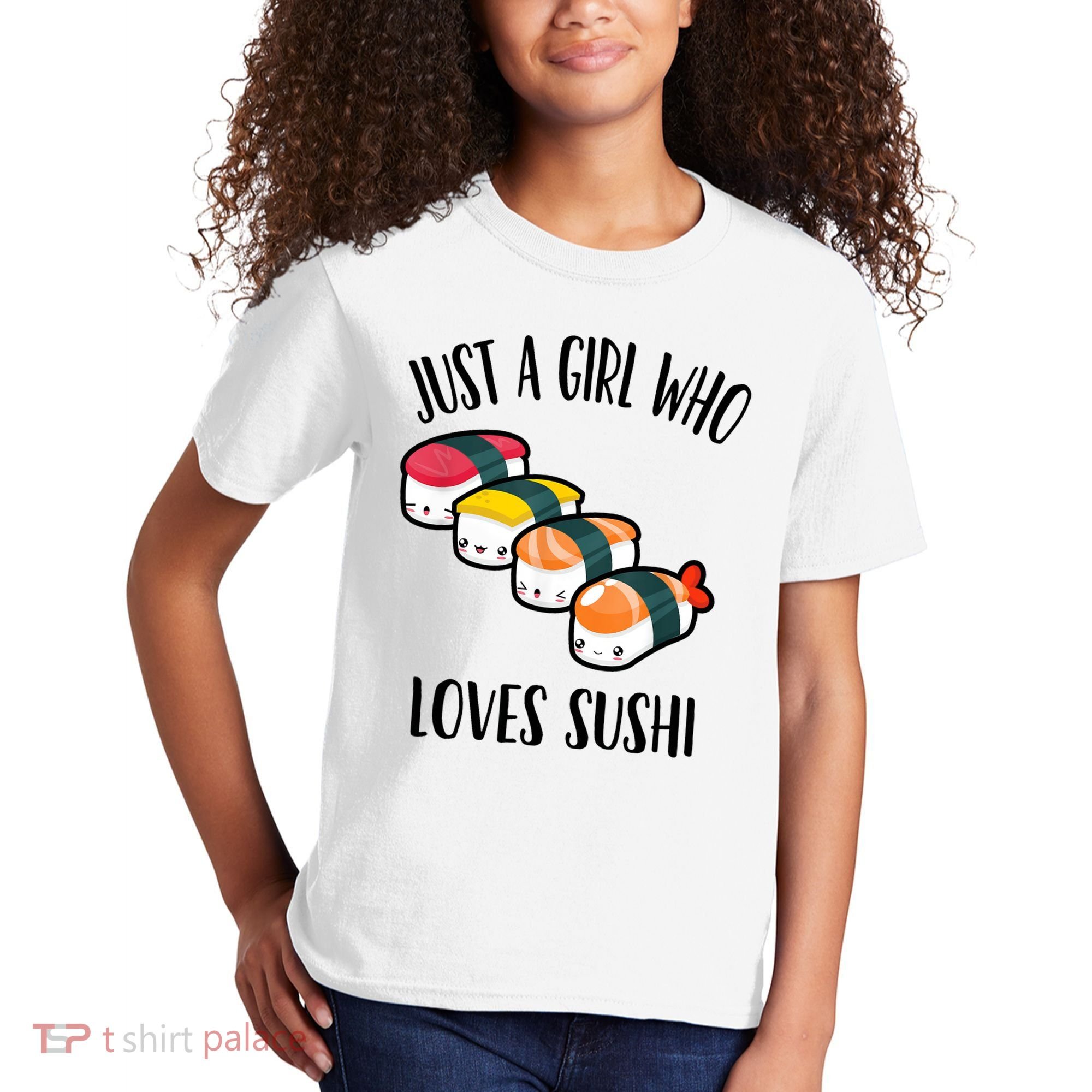 A Girl Loves Sushi  Kids T-Shirt
