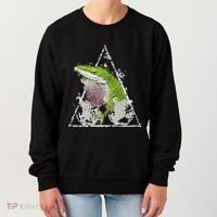 Anole Green Lizard Pet Anoles Reptile Smoke Women's Sweatshirt thumb 0