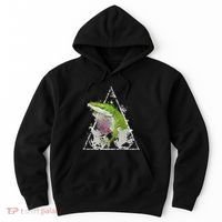Anole Green Lizard Pet Anoles Reptile Smoke Hoodie thumb 0