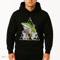 Anole Green Lizard Pet Anoles Reptile Smoke Hoodie thumb 2