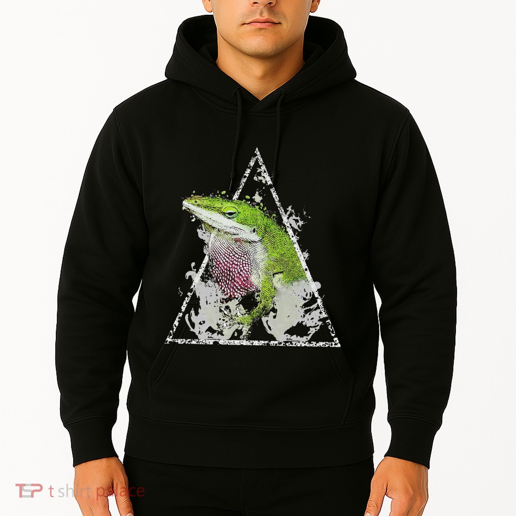 Anole Green Lizard Pet Anoles Reptile Smoke Hoodie