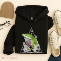Anole Green Lizard Pet Anoles Reptile Smoke Hoodie thumb 4