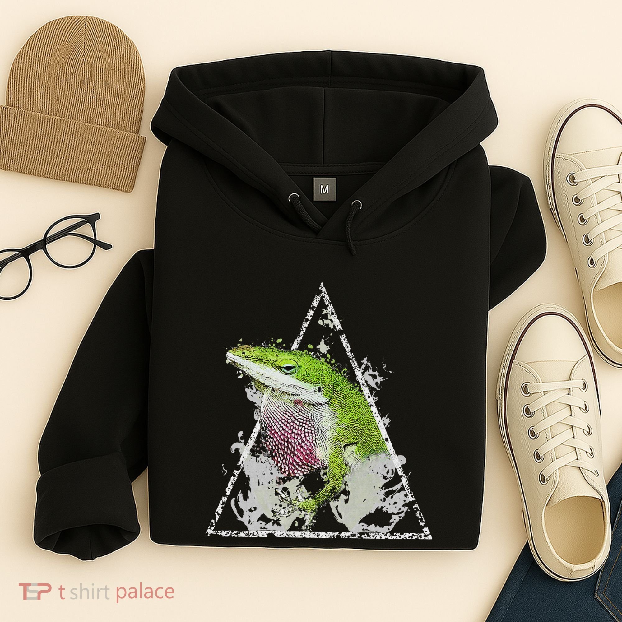 Anole Green Lizard Pet Anoles Reptile Smoke Hoodie