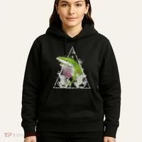 Anole Green Lizard Pet Anoles Reptile Smoke Hoodie thumb 5