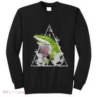 Anole Green Lizard Pet Anoles Reptile Smoke Sweatshirt thumb 0