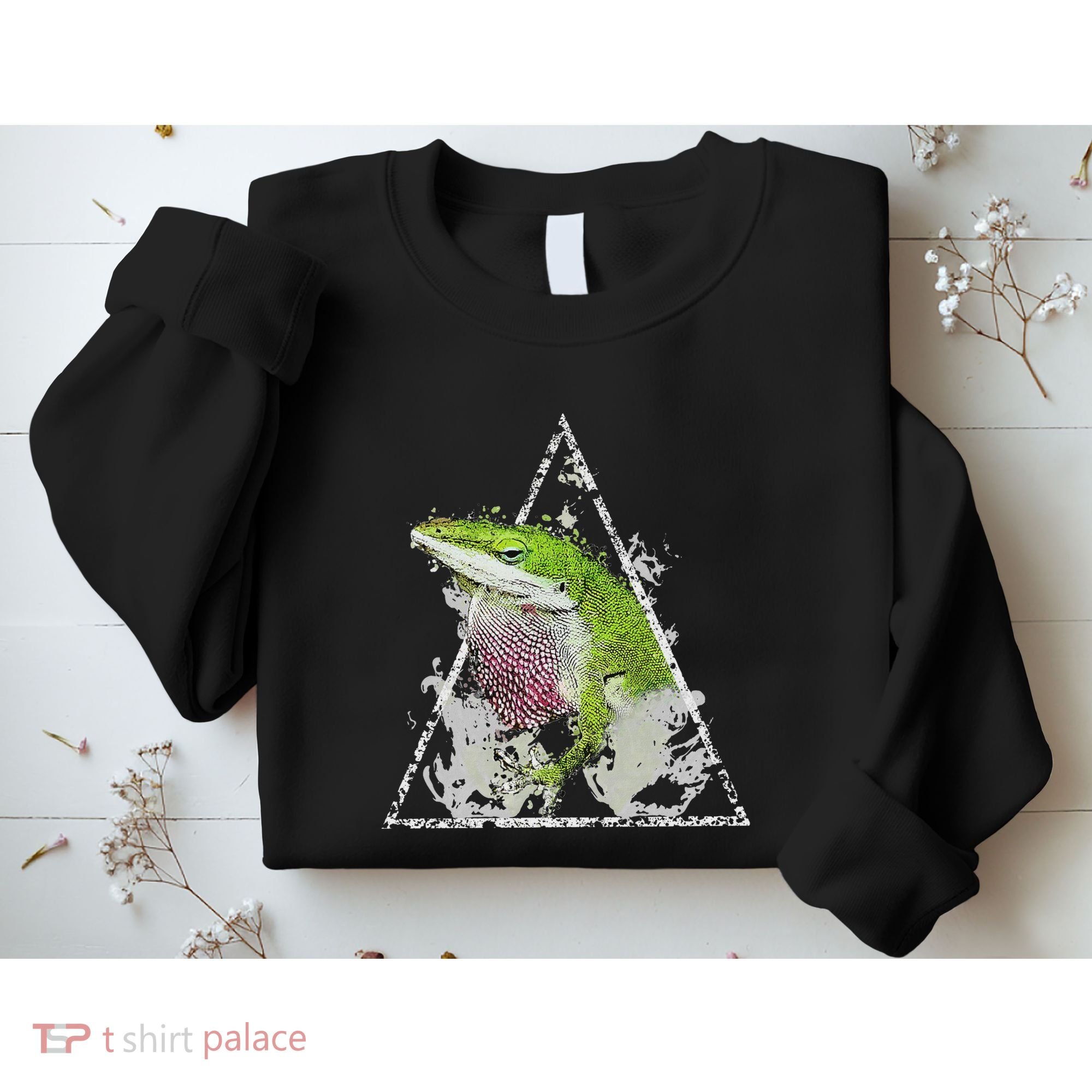 Anole Green Lizard Pet Anoles Reptile Smoke Sweatshirt