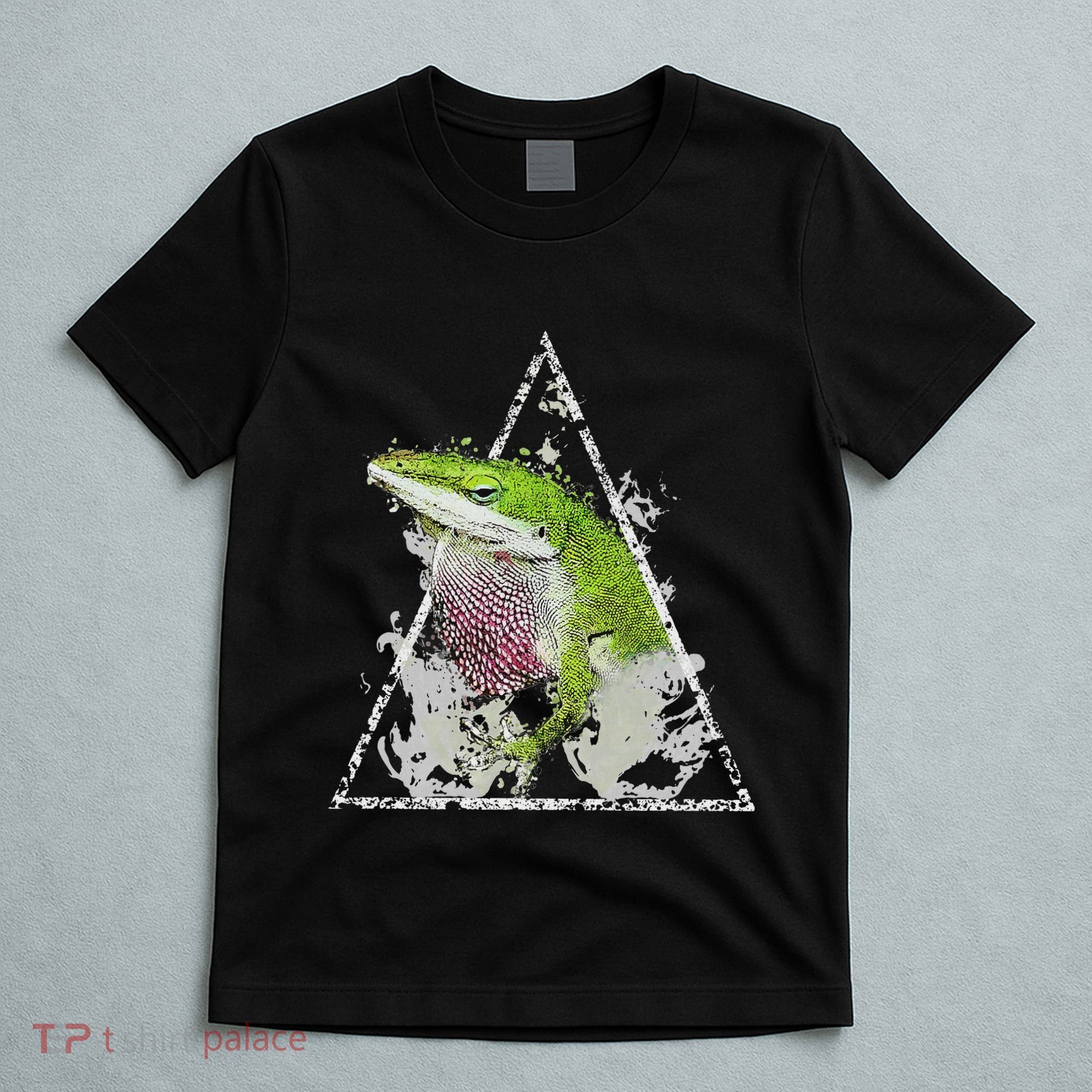 Anole Green Lizard Pet Anoles Reptile Smoke T-Shirt