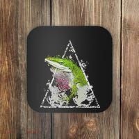 Anole Green Lizard Pet Anoles Reptile Smoke Coaster thumb 0