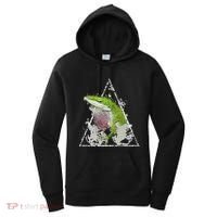 Anole Green Lizard Pet Anoles Reptile Smoke Women's Hoodie thumb 0