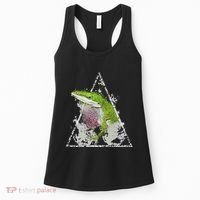 Anole Green Lizard Pet Anoles Reptile Smoke Women's Tank Top thumb 0