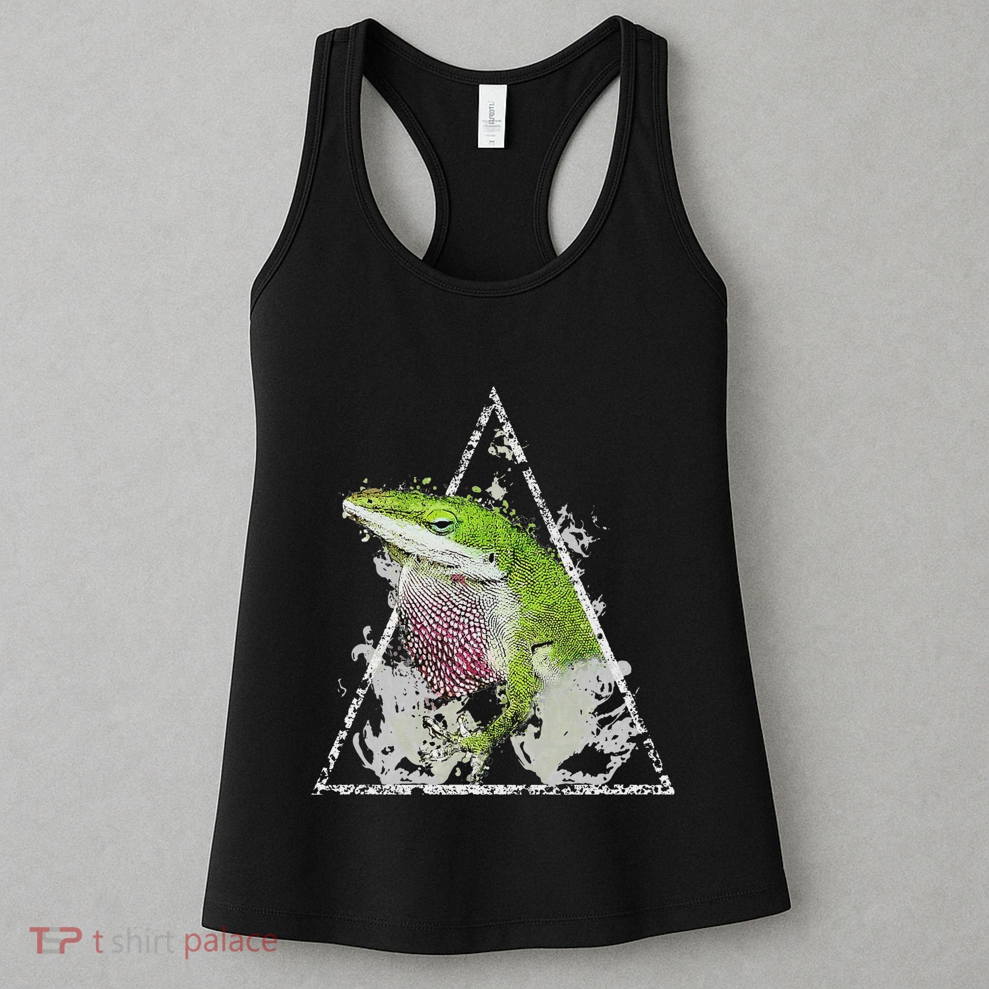 Anole Green Lizard Pet Anoles Reptile Smoke Women's Tank Top