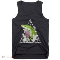Anole Green Lizard Pet Anoles Reptile Smoke Tank Top thumb 0