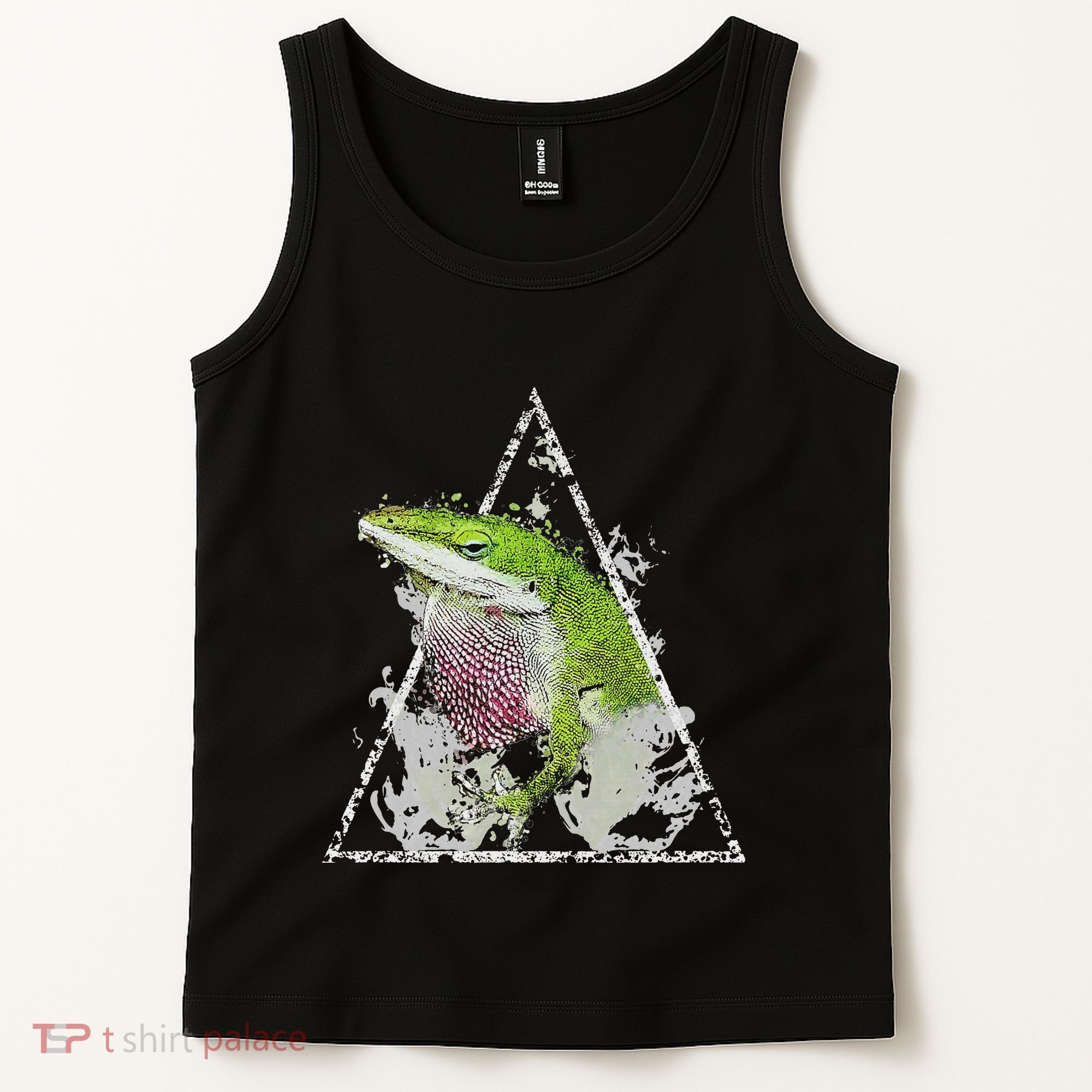 Anole Green Lizard Pet Anoles Reptile Smoke Tank Top