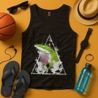Anole Green Lizard Pet Anoles Reptile Smoke Tank Top thumb 4