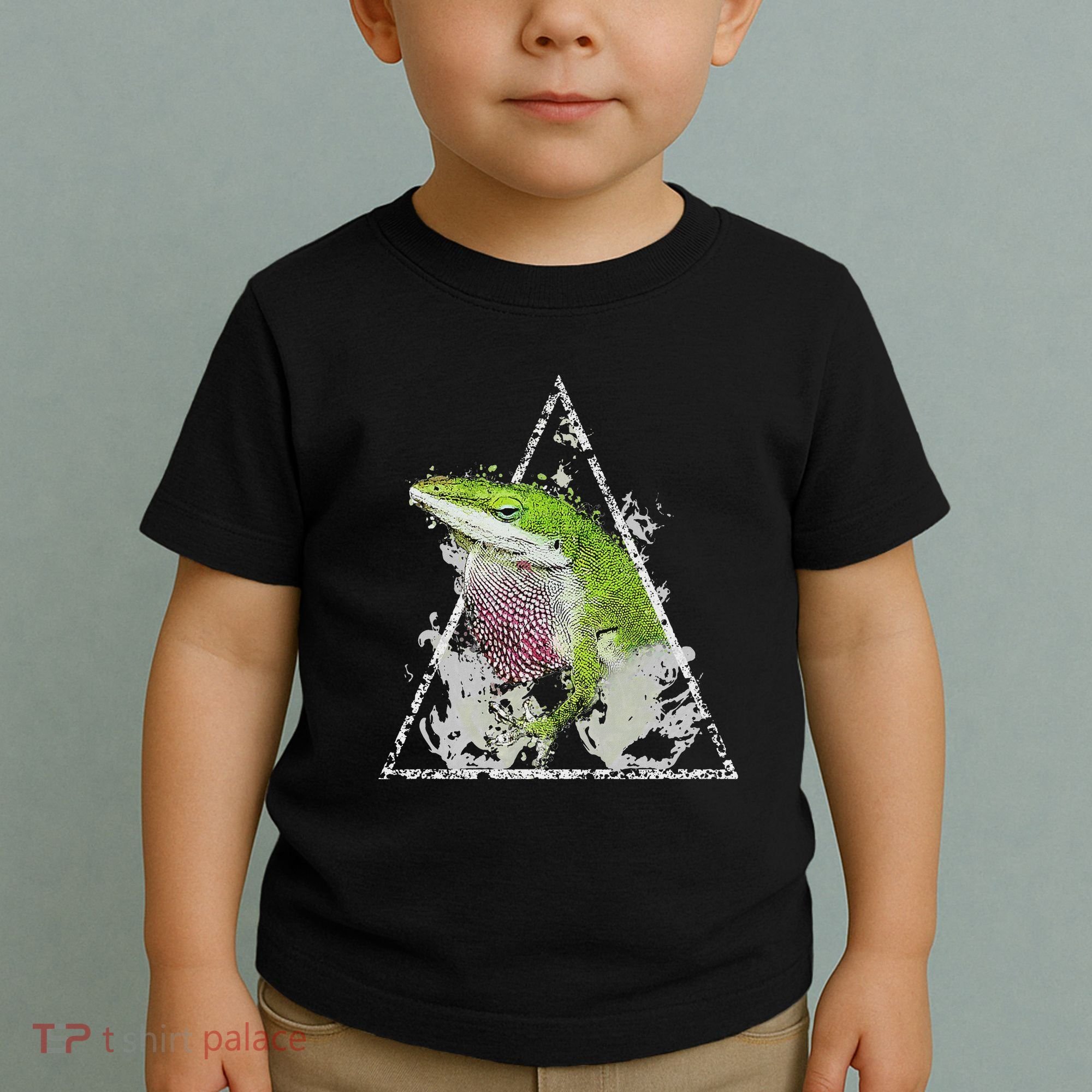Anole Green Lizard Pet Anoles Reptile Smoke Toddler T-Shirt